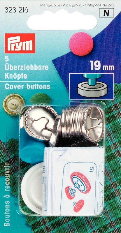 10 Stück 19mm Überziehbare Knöpfe Knopfrohlinge aus Metall 
