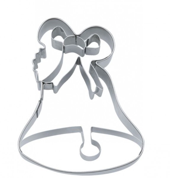 Präge-Ausstechform Glocke 7,5 cm aus Edelstahl