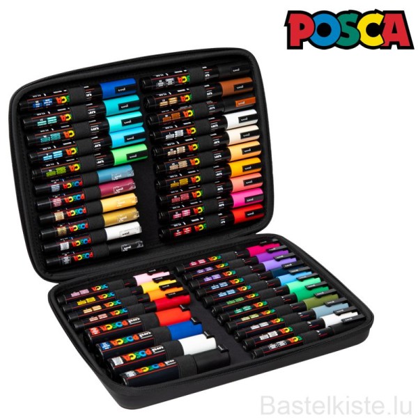 POSCA 40er Acryl-Farbmarker Case, Kollektionsset