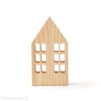 Graine Créative Holzhaus NATUR mit Fenster 80x150x30 mm