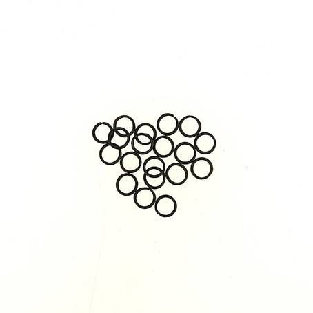 Zwischenringe Ø 5mm schwarz 30 Stk., bastelkiste.lu