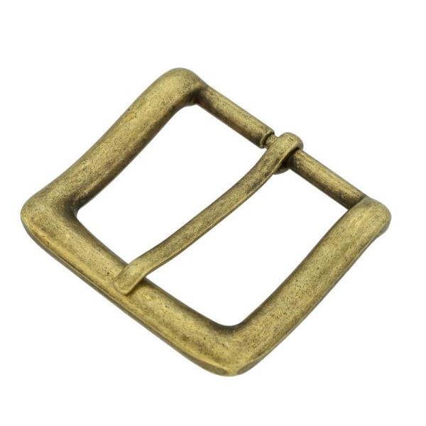 robuste und edle Gürtelschnalle 40mm, altmessing