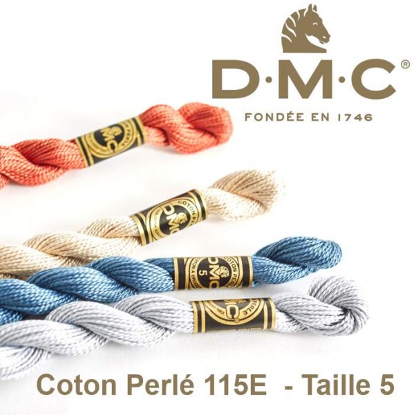 Stickgarn DMC Coton Perlé 115/5 - Größe 5, 25m